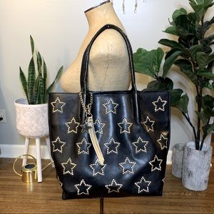 Betsey Johnson gold star studded tote bag. ⭐️🌟⭐️